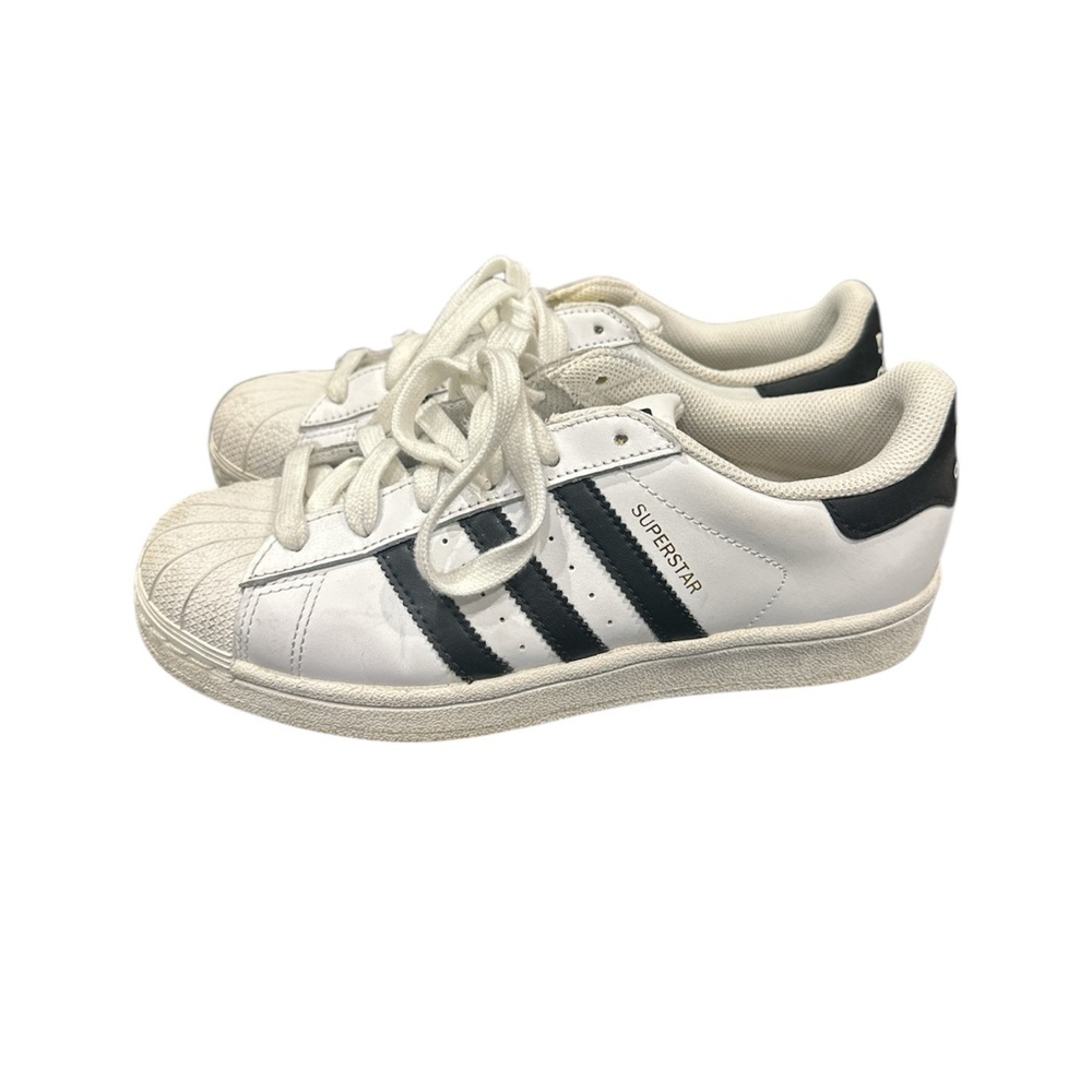 adidas White and Black Superstar Sneakers